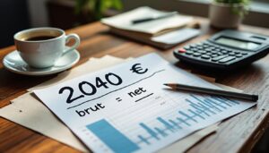2040 euros brut en net : calcul et explications claires